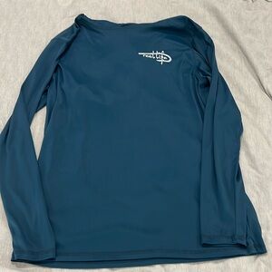 Reel Life Long-Sleeve Polyester Hooded T-Shirt, Medium